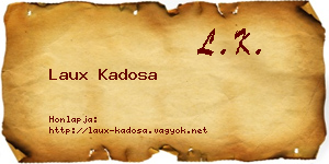 Laux Kadosa névjegykártya